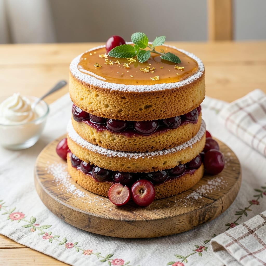 Amaretto Cherry Cake Recipe: Boozy Nutty Swirls With Tart Cherry Filling