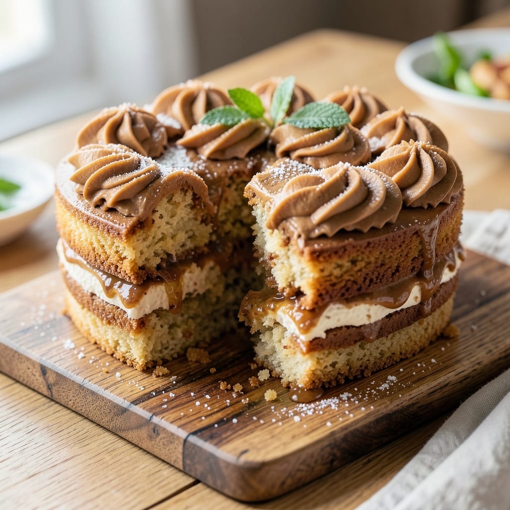Amaretto Cake Recipe Using Cake Mix: Boozy Vanilla Swirl With Toasted Almond Crunch