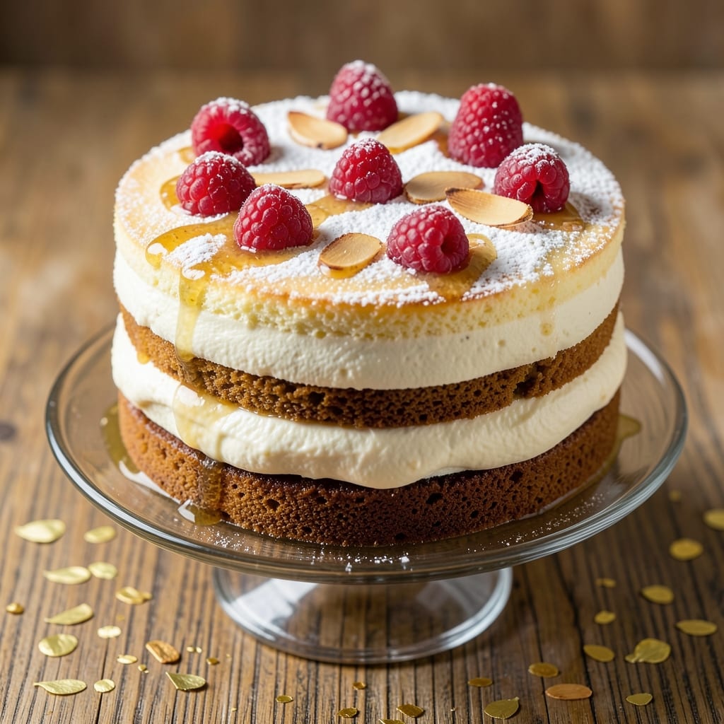 America Cake Recipe: Buttery Vanilla Swirls With Toasted Pecan Crown
