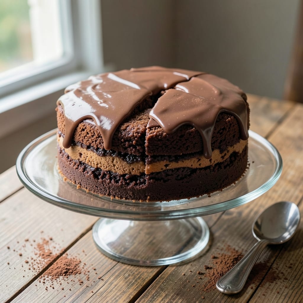All-Chocolate Cake Recipe: Triple-Layered Fudgy Density With Crispy Top