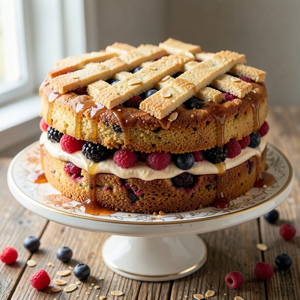 Almond Berry Cake Recipe: Bursting Berries and Toasted Almond Crunch