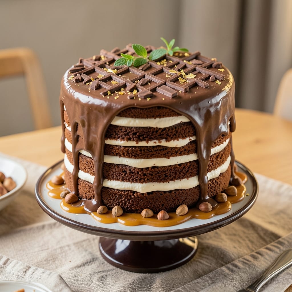Alvin Zhou's 150-Hour Chocolate Cake Recipe: Layered Decadence With Vanilla-Almond Swirls