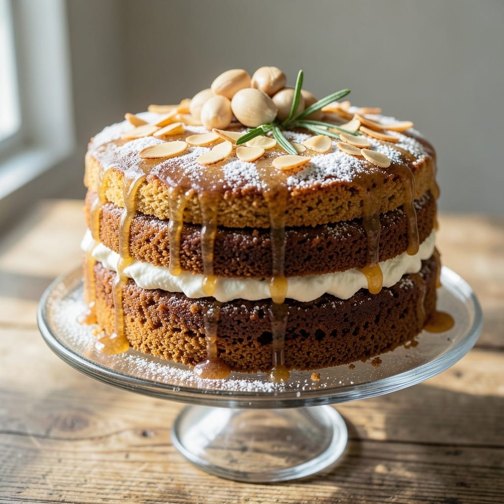 Almond Pulp Cake Recipe: Moist Vanilla Layers with Toasted Nut Crunch