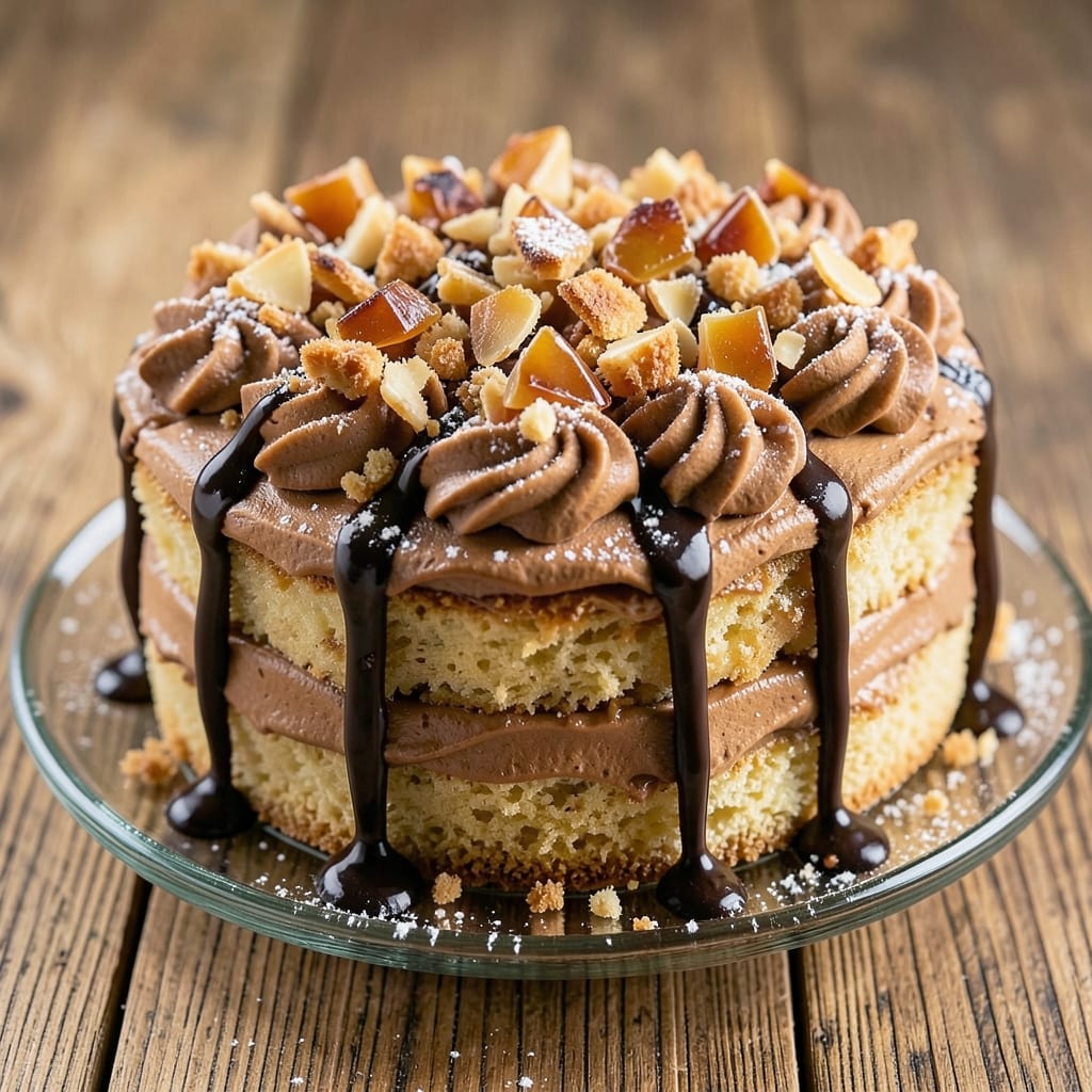 Almond Praline Cake Recipe: Caramelized Nut Clusters and Vanilla-Infused Layers