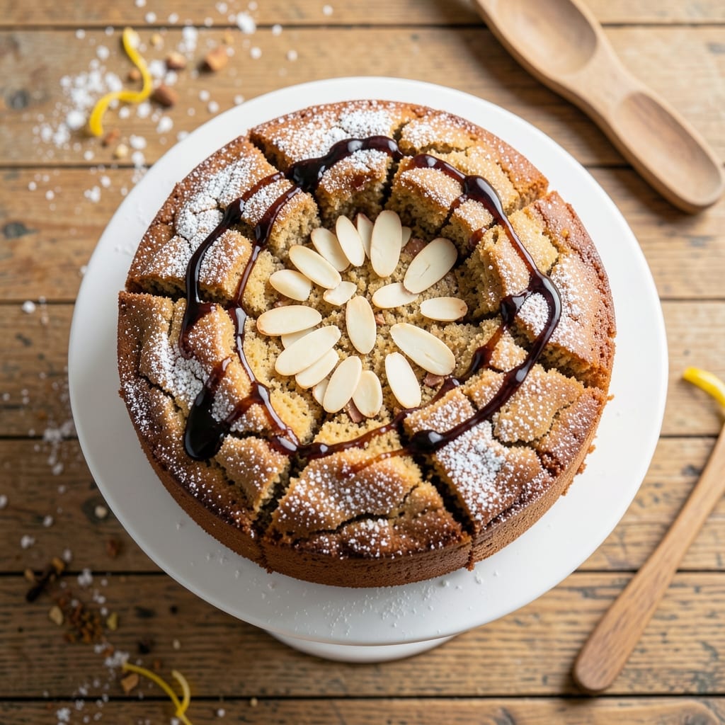 Almond Rum Cake Recipe: Boozy Vanilla Swirls With Toasted Nut Crunch