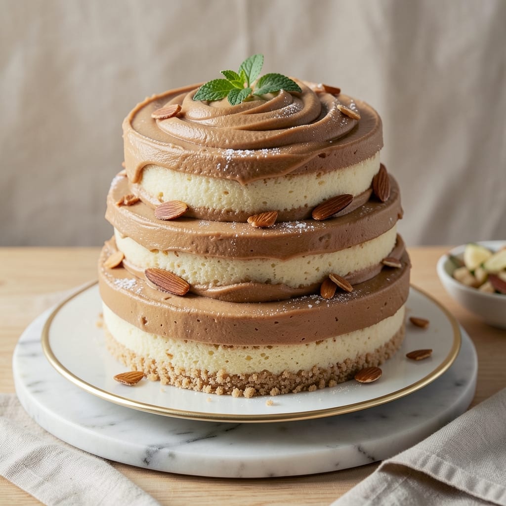 Almond Buttercream Cake Recipe: Nutty Swirls and Velvety Frosting Harmony