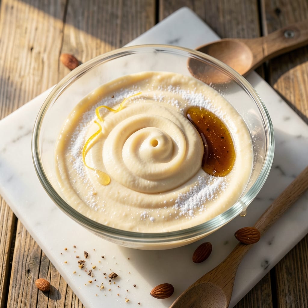 Almond Cream Cake Filling Recipe: Liqueur-Infused Swirls With Crispy Almond Crown