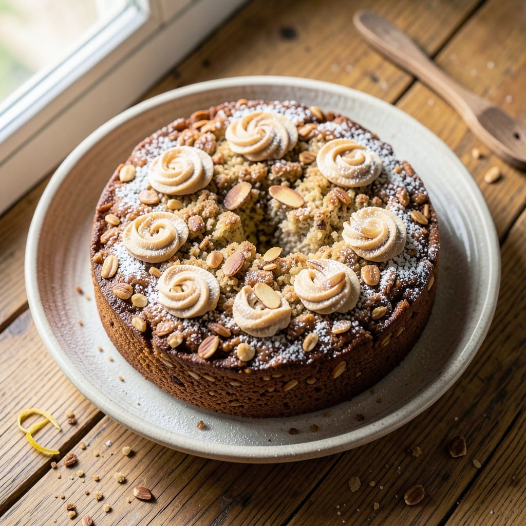 All Bran Cake Recipe: Fiber-Packed Moisture With Vanilla Almond Swirl