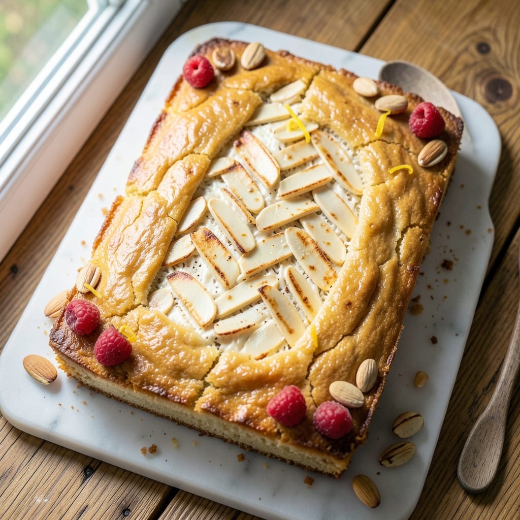 Marion's Kitchen Almond Sheet Cake Recipe: Nutty Vanilla Swirls With Buttery Crisp Edges