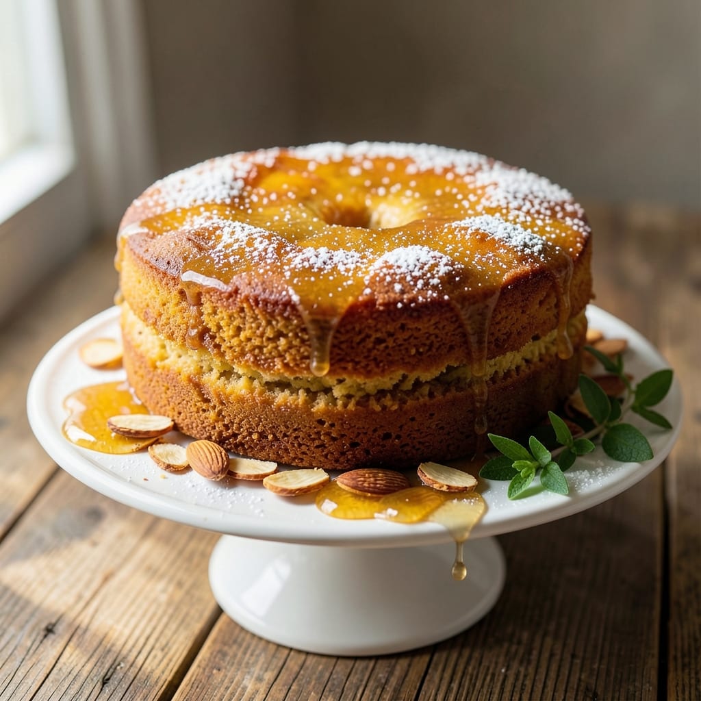 Amber Cake Recipe: Honey-Infused Moisture With Toasted Walnut Swirls