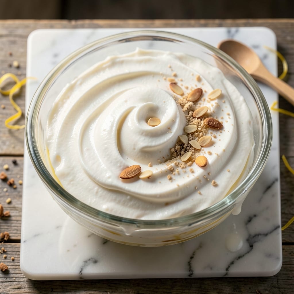 Almond Cake Icing Recipe: Nutty Swirls and Mirror-Gloss Finish