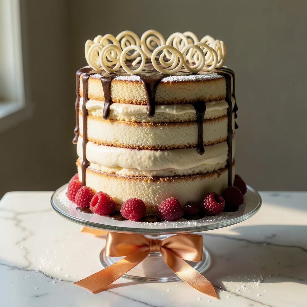 10 Layer Cake Recipe: Towering Vanilla Buttercream Grandeur