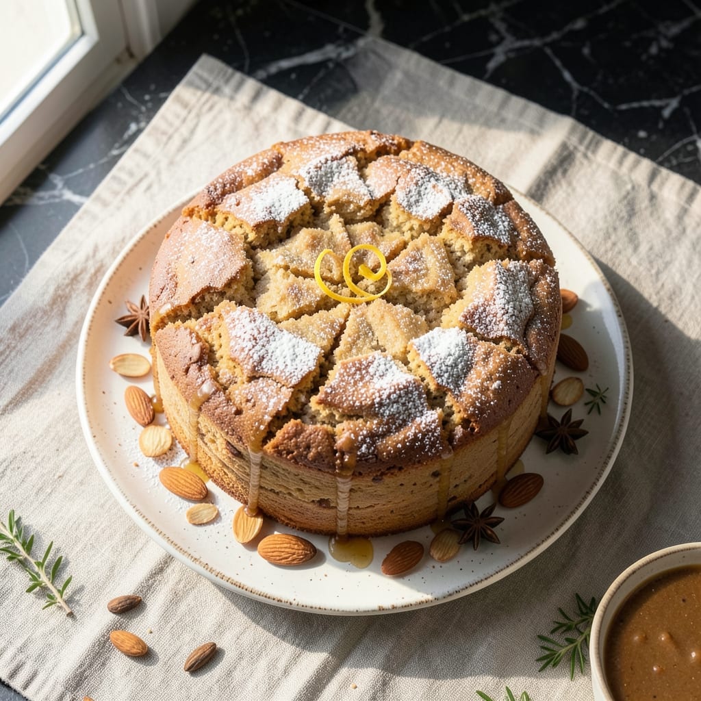 Almond Spice Cake Recipe: Warm Vanilla-Almond Swirls with Crunchy Top