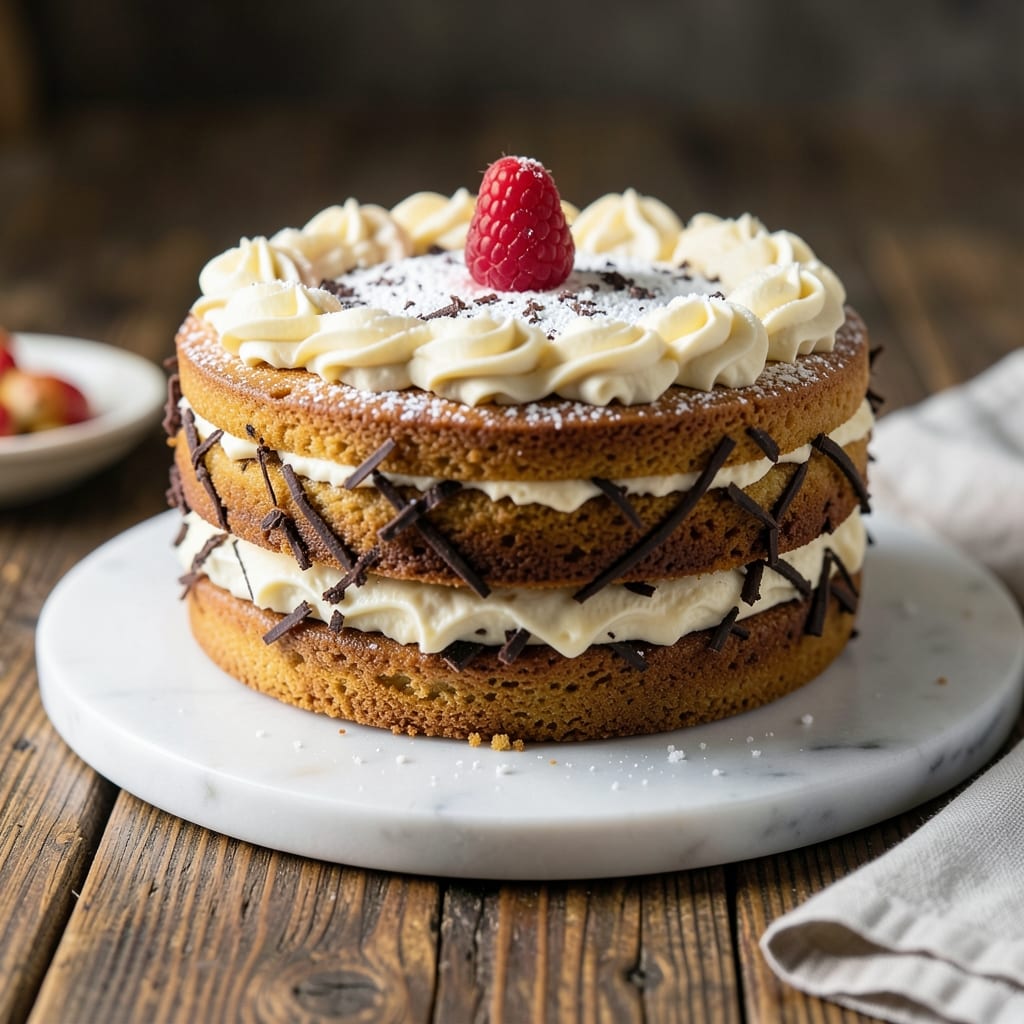 2 Layer 10 Inch Cake Recipe: Vanilla Bean Buttercream Rivers Between Moist Sponges