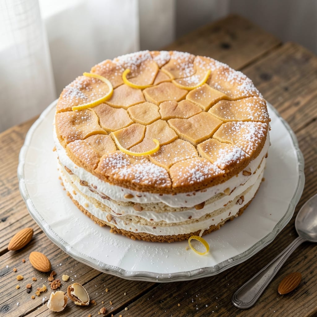 Almond Macaroon Cake Recipe: Toasted Nut Crunch Meets Silky Vanilla Layers