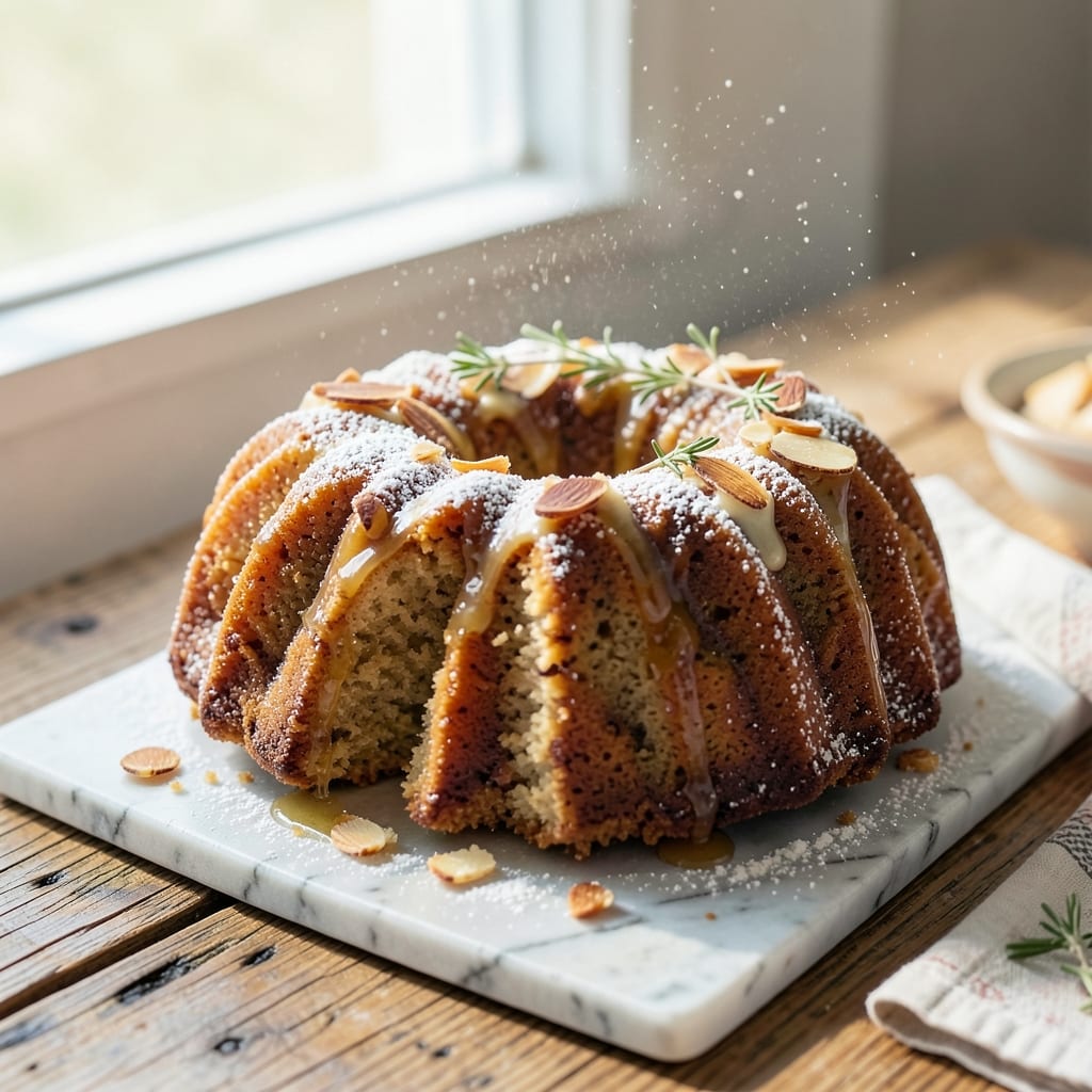 Almond Bundt Cake Recipe From Scratch: Toasted Nut Crunch and Vanilla Bean Height