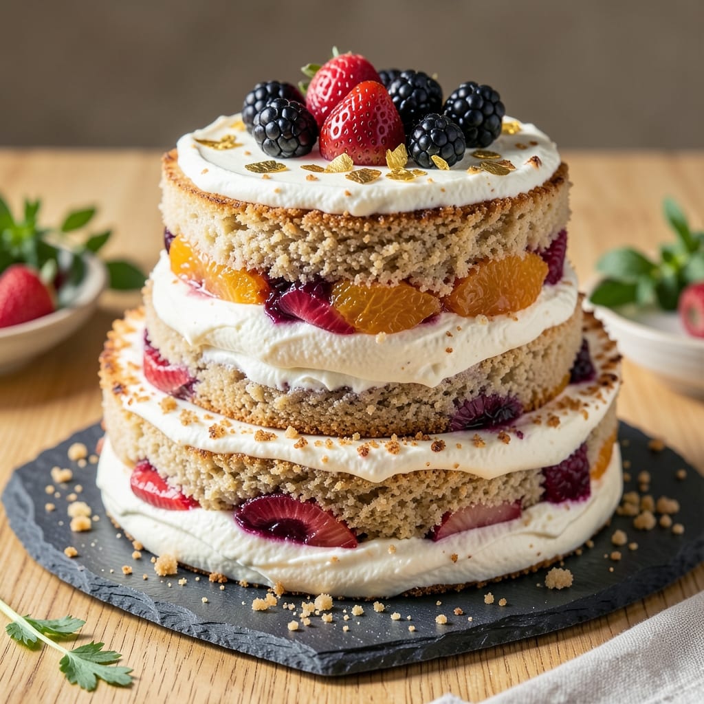 Almond Meal Fruit Cake Recipe: Spiced Nuts and Boozy Fruit Harmony