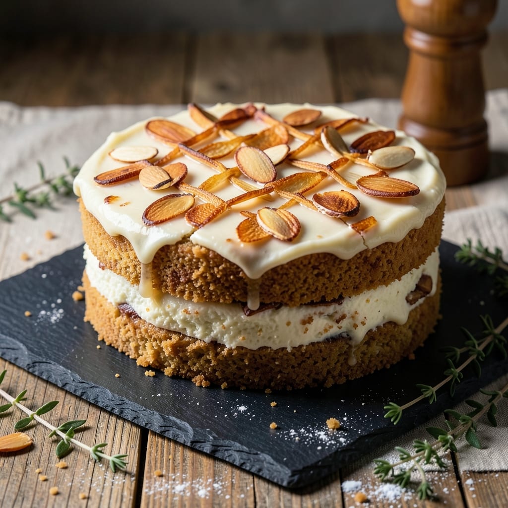 Almondy Cake Recipe: Toasted Almond Crunch With Vanilla-Infused Moisture