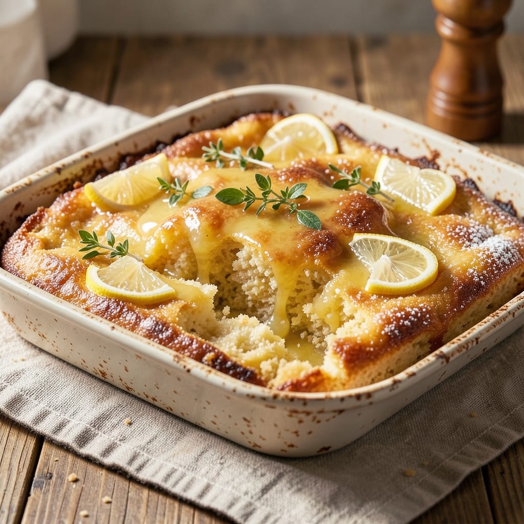 4-Ingredient Lemon Dump Cake Recipe: Bright Citrus Burst in One Bowl