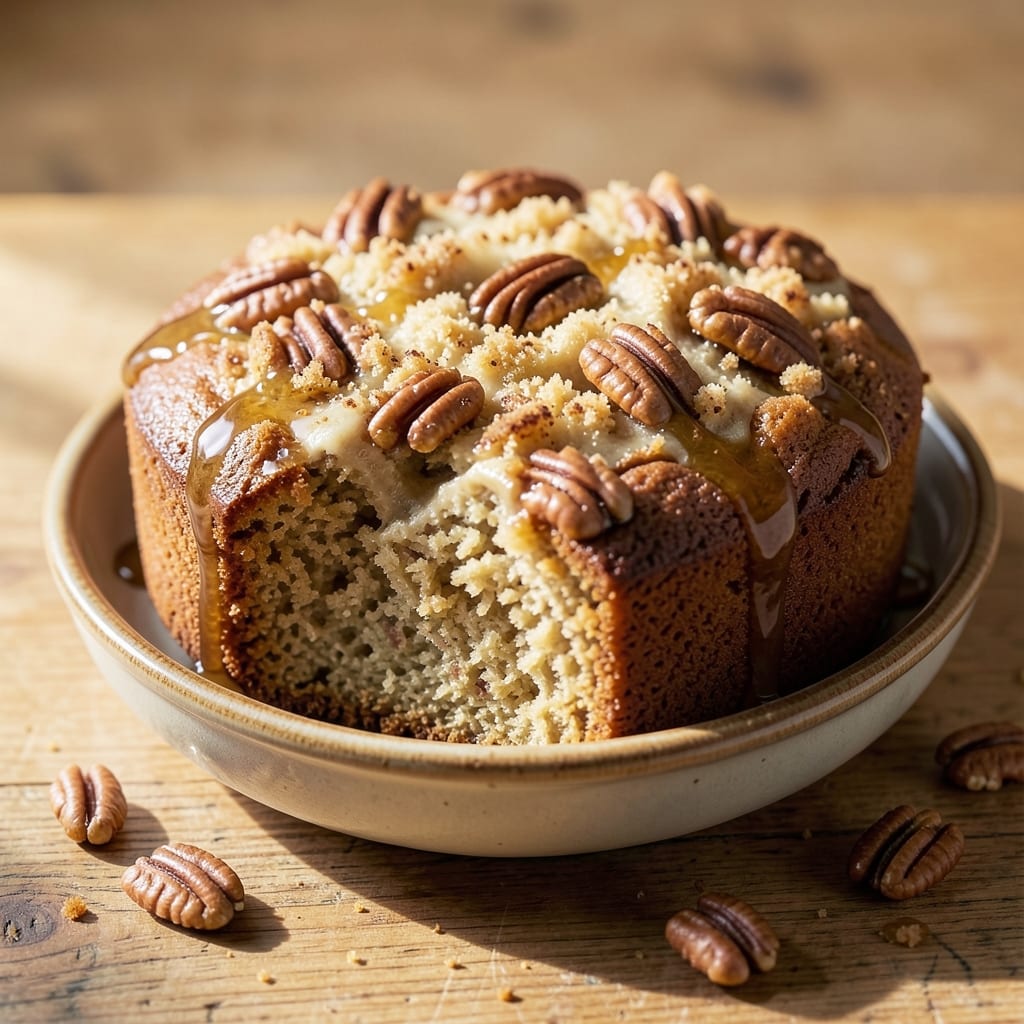 Amazing Pecan Coffee Cake Recipe: Buttery Streusel Crown Over Vanilla Swirls