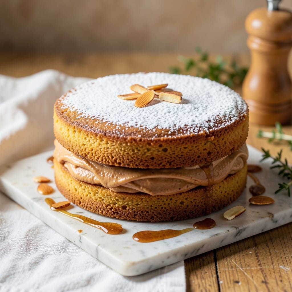 Amaretto Sponge Cake Recipe: Nutty Liqueur Swirls With Light-as-Air Crispness