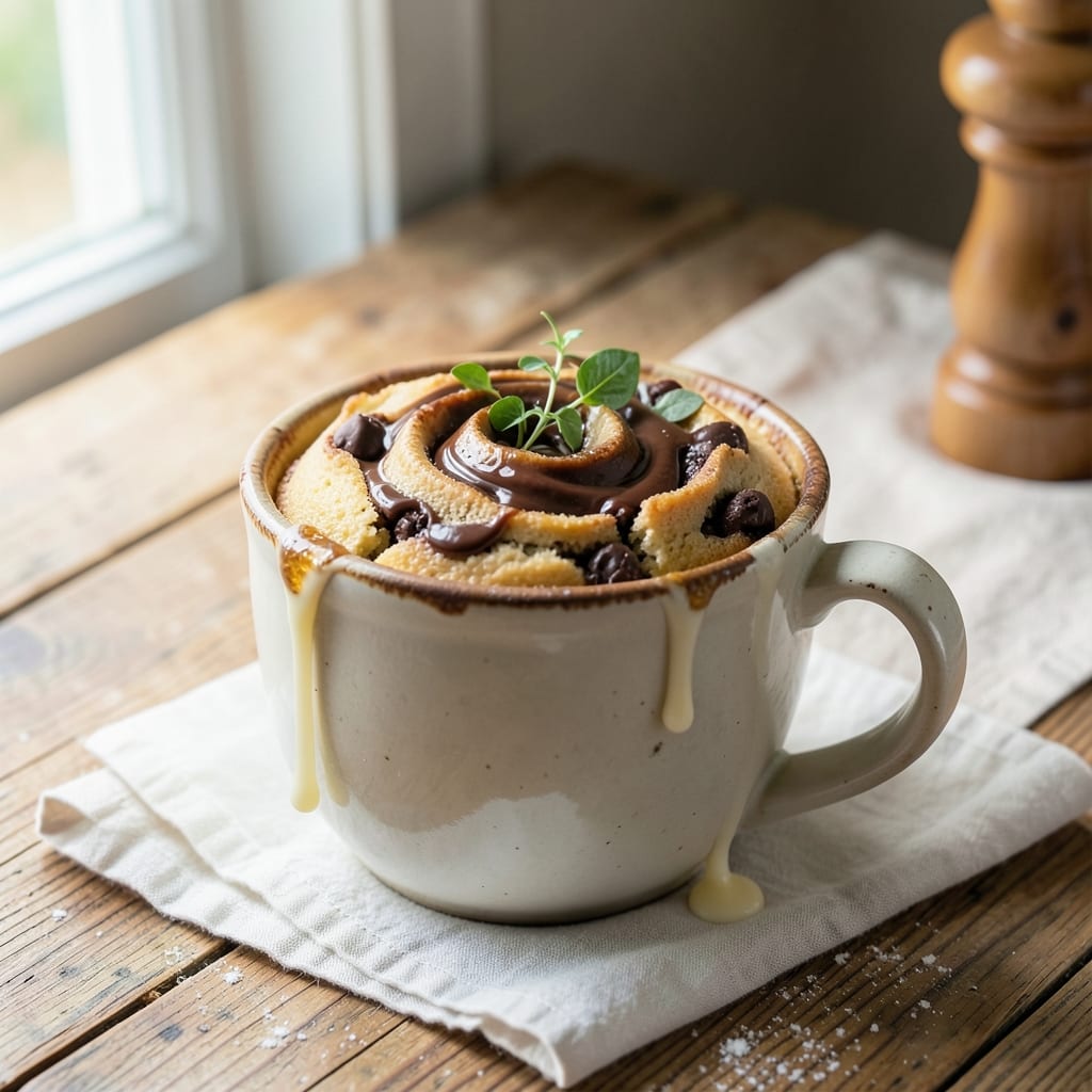 5 Minute Cake Recipe: Microwave Mug Cake With Warm Chocolate Filling