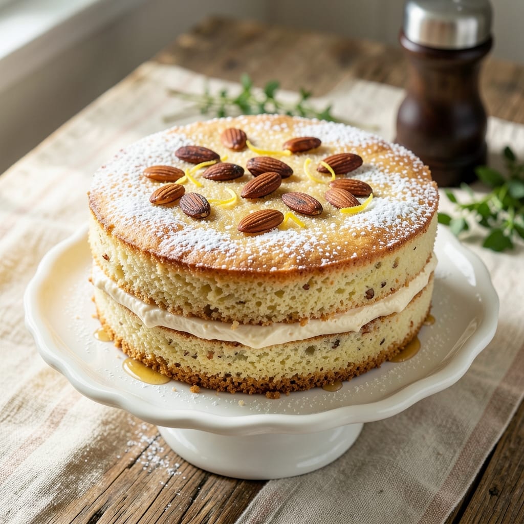 Almond Sponge Cake Recipe UK: Toasted Almond Crunch and Light-as-Air Layers