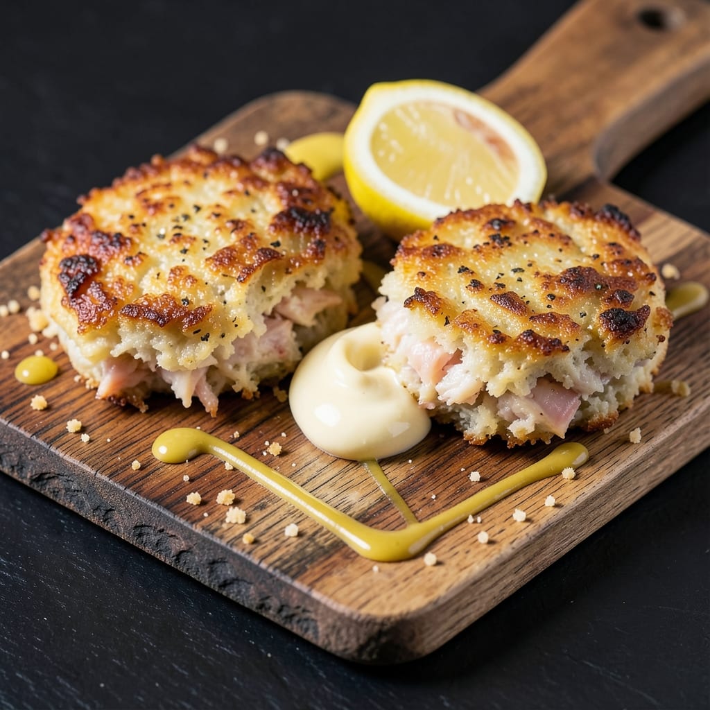 Alton Brown's Crab Cakes Recipe: Crispy Shells and Buttery-Lemon Tang