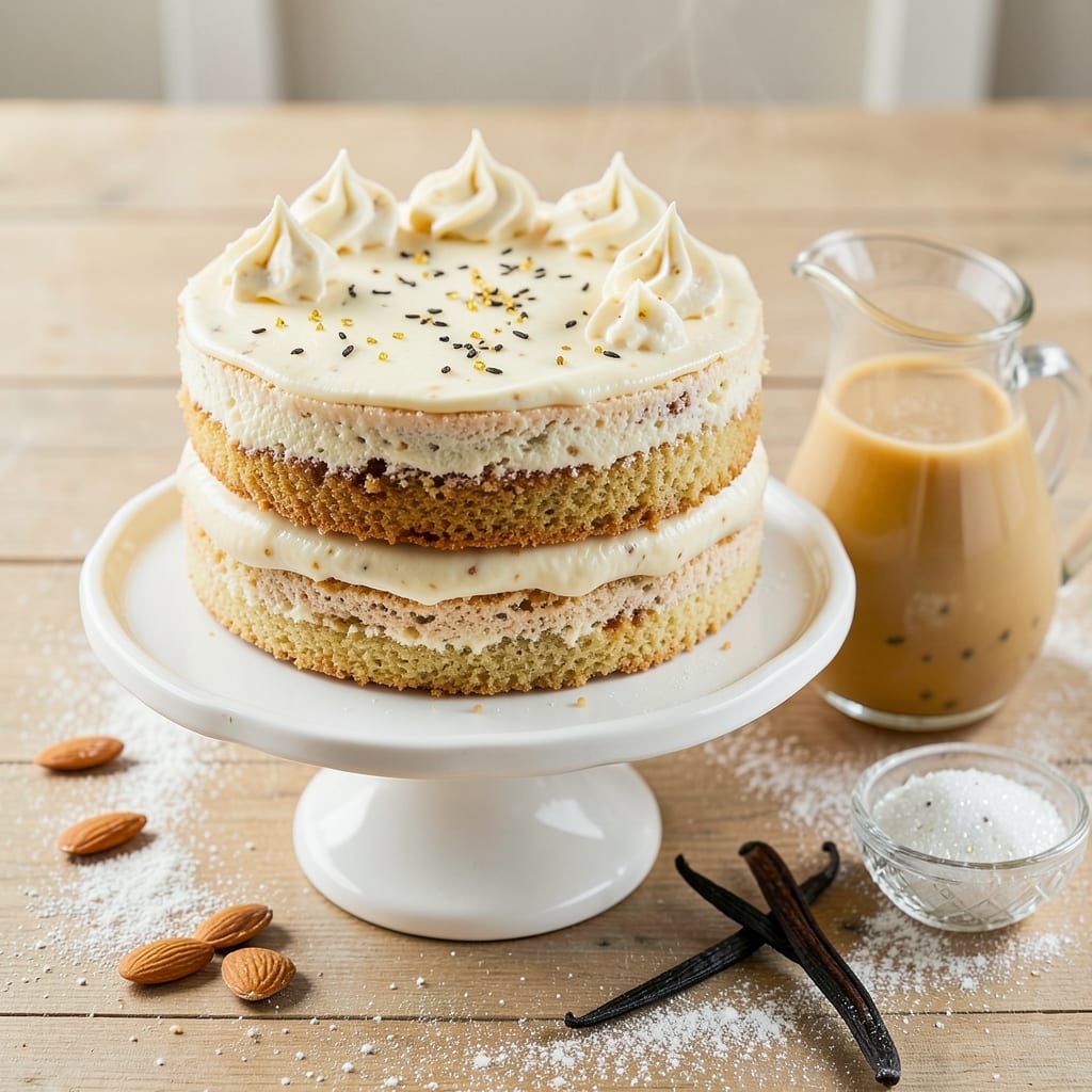 Almond Milk Vanilla Cake Recipe: Dairy-Free Layers with Vanilla Bean Infusion