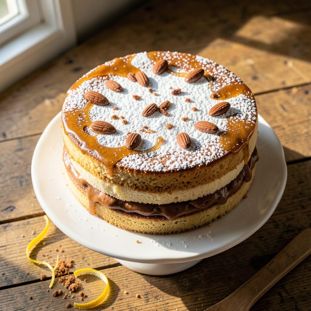 Amaretto Divine Cake Recipe: Boozy Almond Swirls With Crispy Top Magic