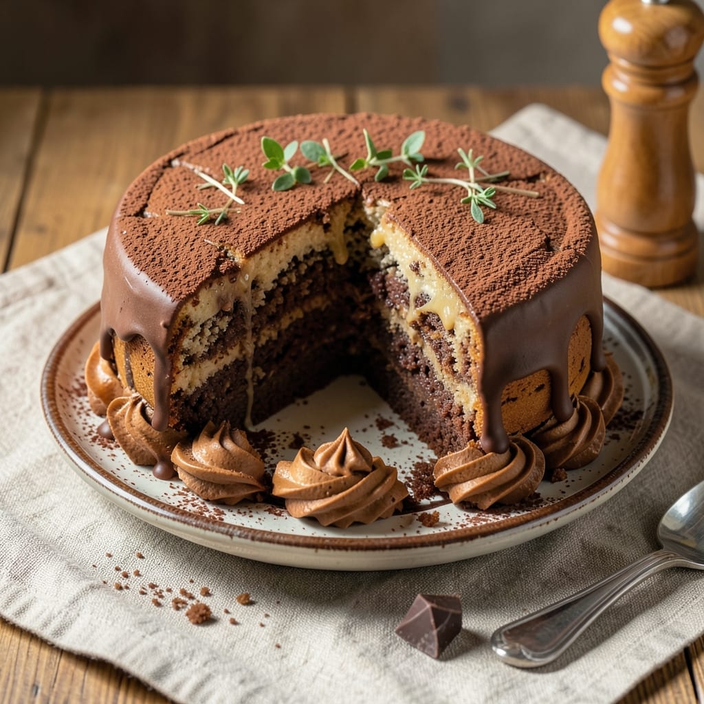 4-Egg Chocolate Cake Recipe: Dense, Fudgy Layers With Vanilla Bean Frosting
