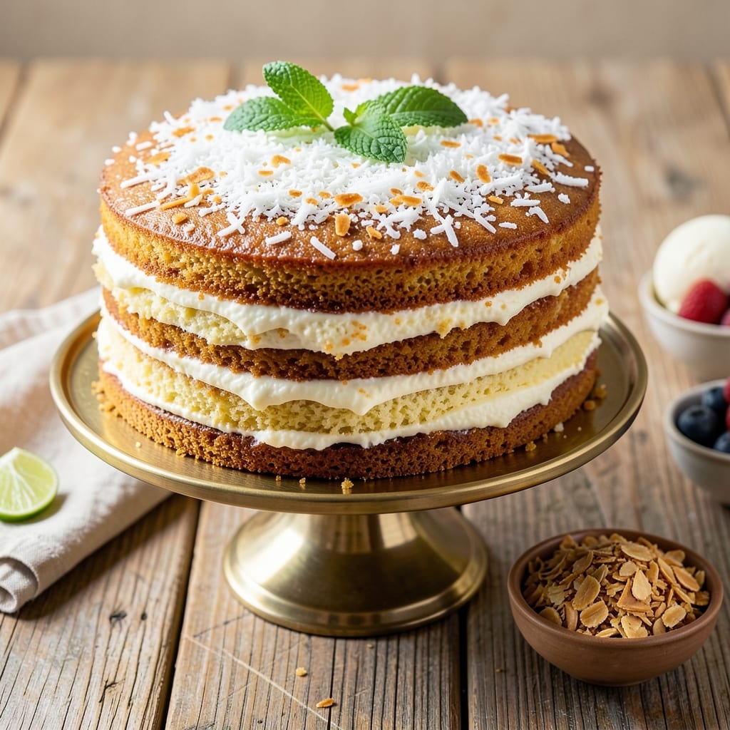 All Coconut Cake Recipe: Tropical Moisture With Toasted Coconut Crunch
